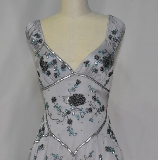 Pretty A-Line V Neck Gray Chiffon Prom 8Th Grade Homecoming Dress Summer Middle School Hoco Dresses 18Th Birthday Outfits