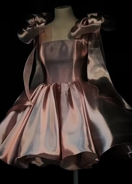 Pretty Ball Gowns Spaghetti Straps Pink Satin Short Mini Prom 8Th Grade Homecoming Dresses Summer Middle School Hoco Dress Birthday Outfits Secondary image