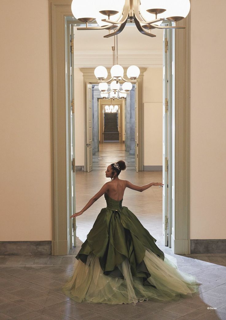 Pretty Ball Gowns Strapless Olive Green Long Satin Prom Dress Prom Dresses