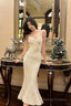 Pretty Mermaid Spaghetti Straps Sequin Ankle Length Prom Dresses
