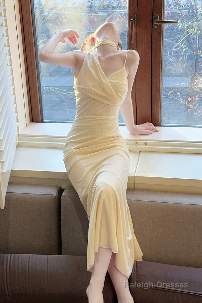 Pretty Mermaid Straps Long Prom Dresses Secondary image