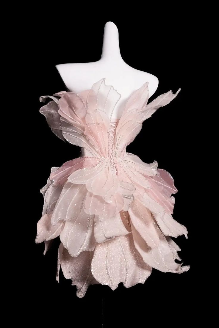 Pretty Pink Organza Sequin Beaded Homecoming Dresses Strapless Birthday Prom Dresses