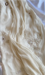 Pretty Sheath Halter Sleeveless Ivory Chiffon Prom Dresses Long Evening Dress