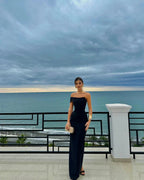 Pretty Sheath Off The Shoulder Black Prom Dress Long Prom Dresses