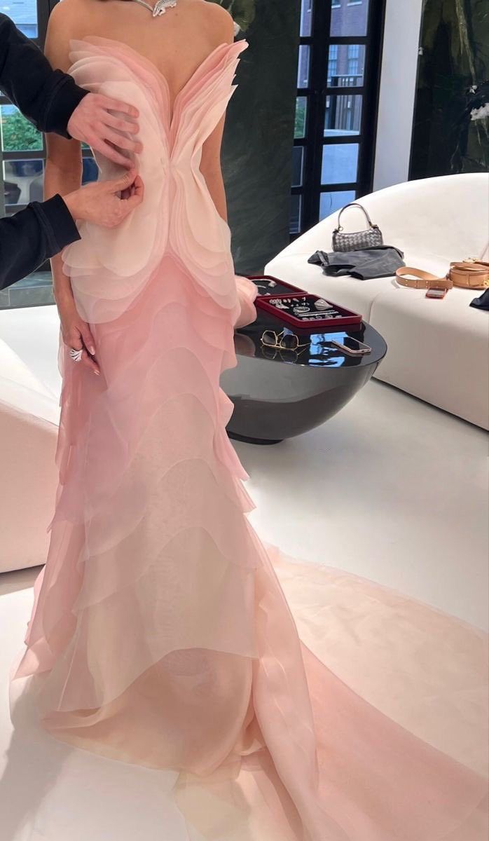 Pretty Sheath Sweetheart Floral Ombre Pink Tulle Sleeveless Prom Dress