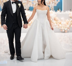 Pretty Wedding Dresses Ball Gowns Spaghetti Straps Sequin White Wedding Dress Bridal Gown