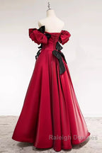 Princess A Line Off The Shoulder Party Dresses Red Prom Dresses