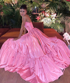 Line Pink Prom Dress Sweet Birthday Prom Dresses