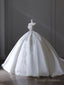 Princess Ball Gowns Strapless Sleeveless Pleats White Satin Wedding Dress Bridal Dresses