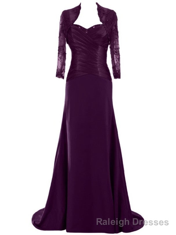 Princess Floor-Length Matte Chiffon Lace Mother of the Bride Dress with Jacket Main image