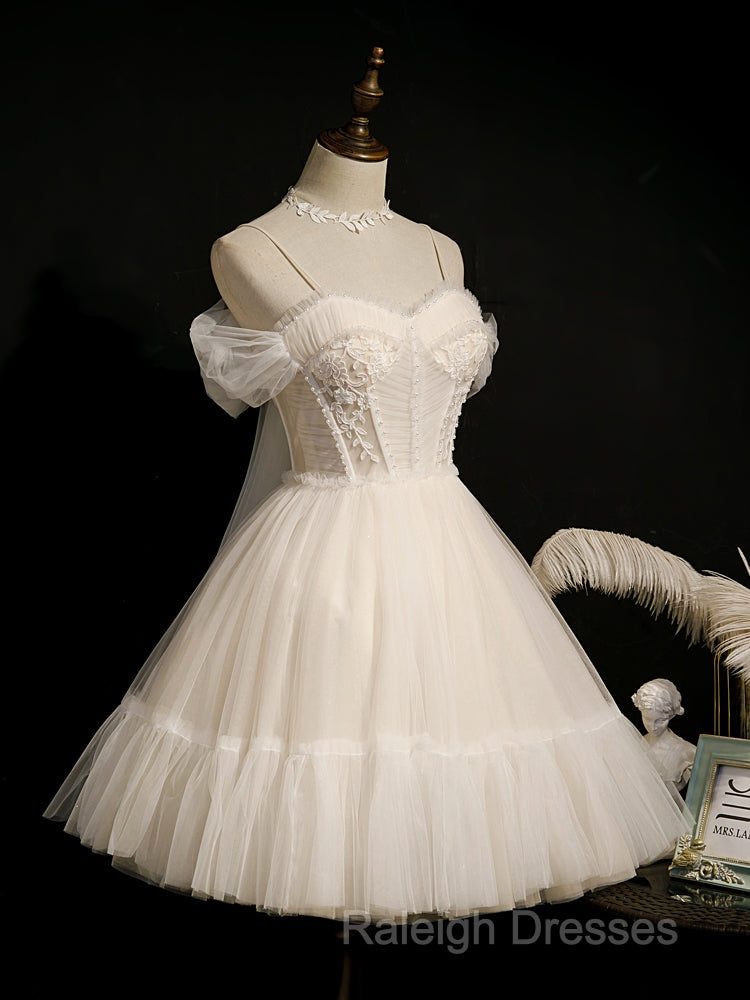 Princess Ivory Hoco Dress Short Homecoming Dresses