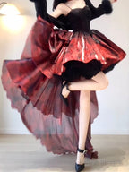 Princess Party Dress Lolita Dress Christmas Dress Burgundy Birthday Dresses