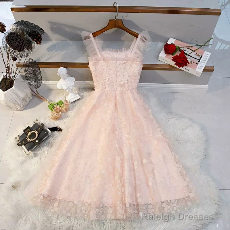 Princess Pink Short Homecoming Dresses Secondary image