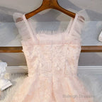 Princess Pink Short Homecoming Dress
