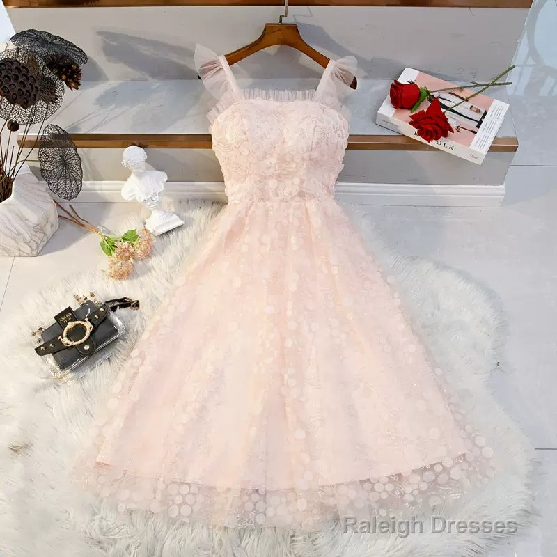 Princess Pink Short Homecoming Dresses Main image