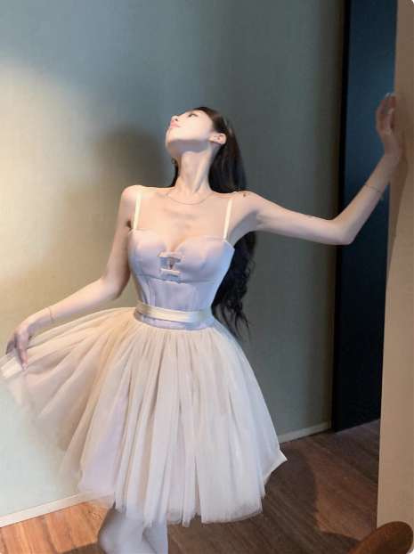 Princess Strap Pink Tulle A-Line 17Th Birthday Homecoming Dress Main image