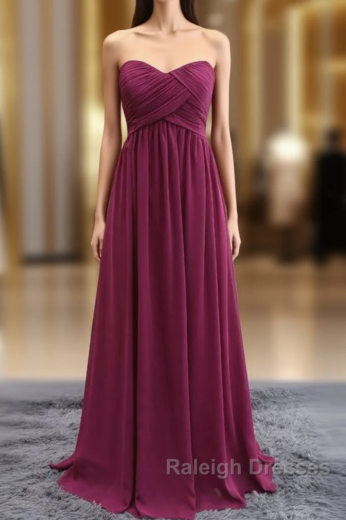 Princess Sweetheart Open-Back Prom Dresses