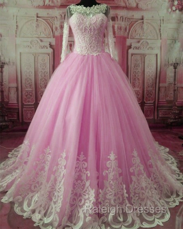 Princess Wedding Dresses Lace Long Sleeves Secondary image