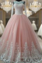 Princess Wedding Dresses Lace Long Sleeves