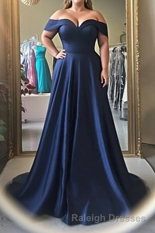 Simple Off The Shoulder Long Ball Gowns Prom Dresses Main image