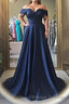Simple Off The Shoulder Long Ball Gowns Prom Dresses