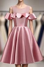 Pink Short Girls Cute Short Prom Dresses