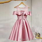 Pink Short Girls Cute Short Prom Dress