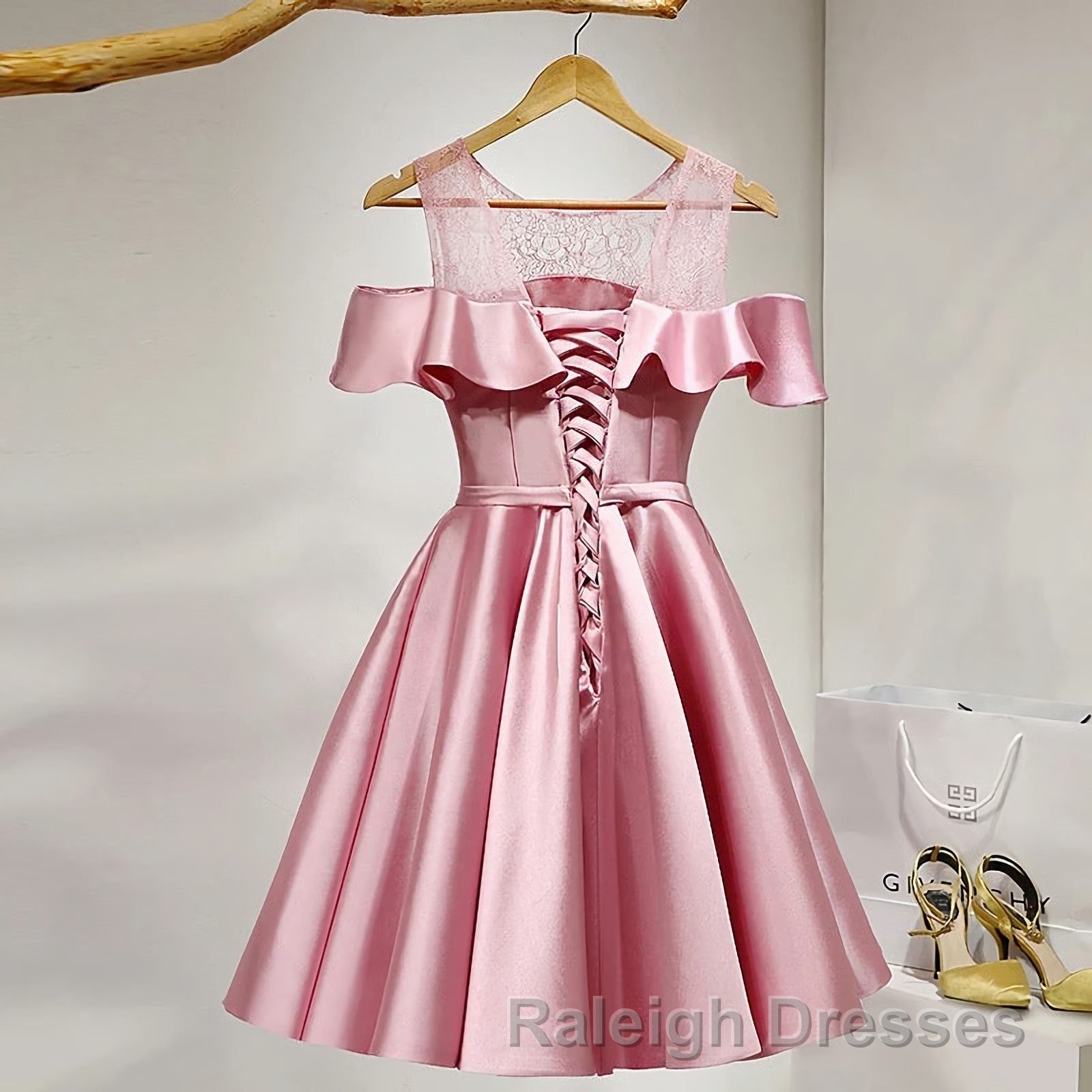 Pink Short Girls Cute Short Prom Dress