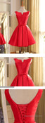 Short Red Homecoming Dress, Prom Dress, 2026 Short Red Dancing Dress, Prom Dress