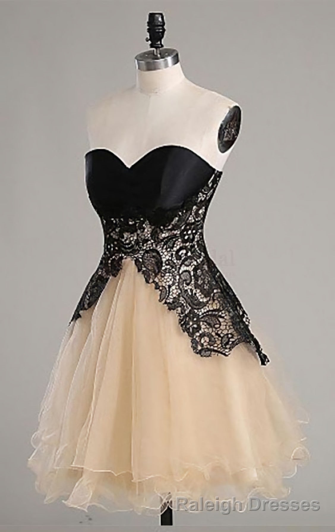 Black Lace Sweatheart Cute Short custom Elegant Wowen Short For Teens Prom Dresses Main image