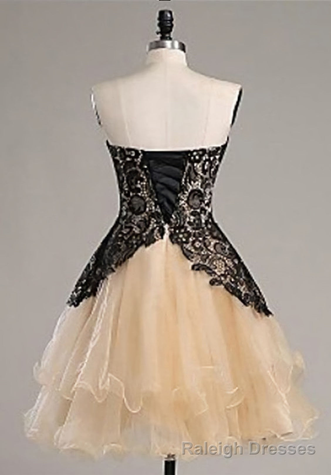 Black Lace Sweatheart Cute Short custom Elegant Wowen Short For Teens Prom Dresses Secondary image