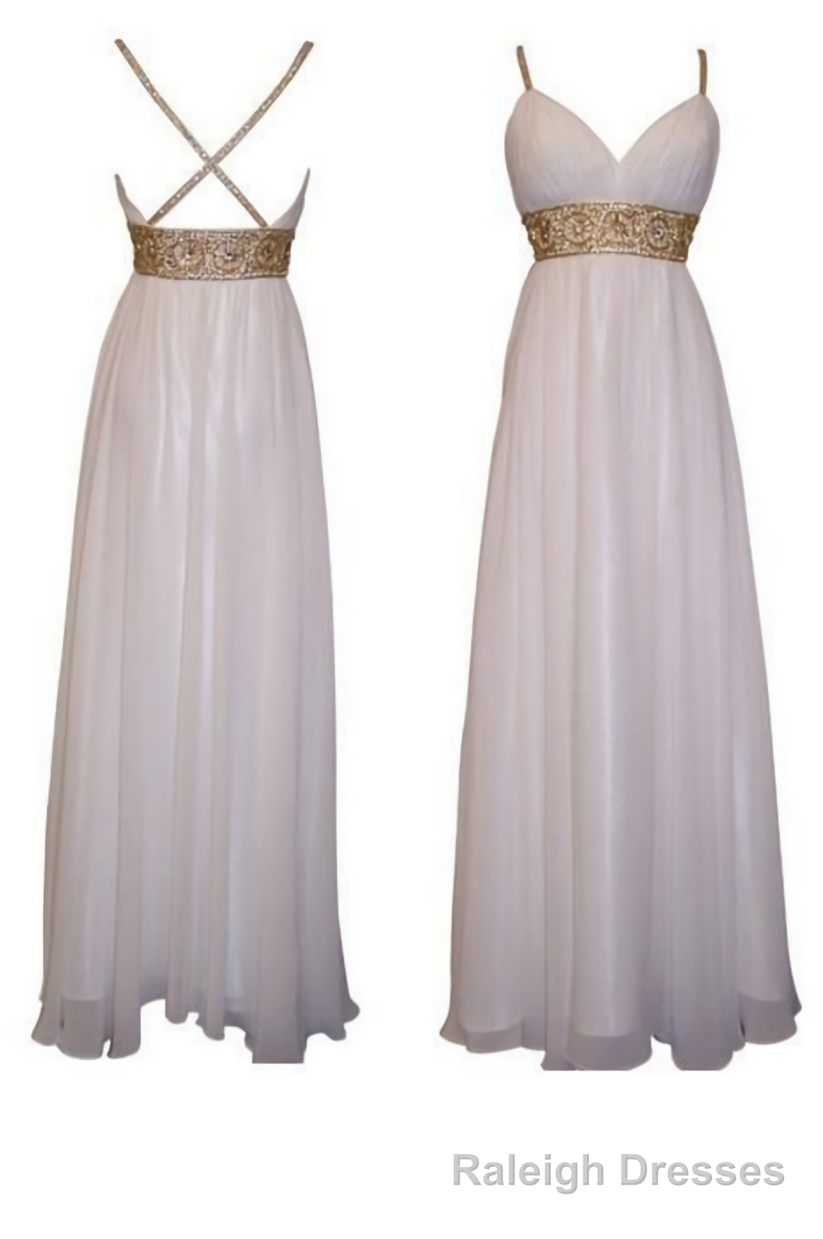 Low Back Boho with Beaded Waist Occasion Evening Dresses