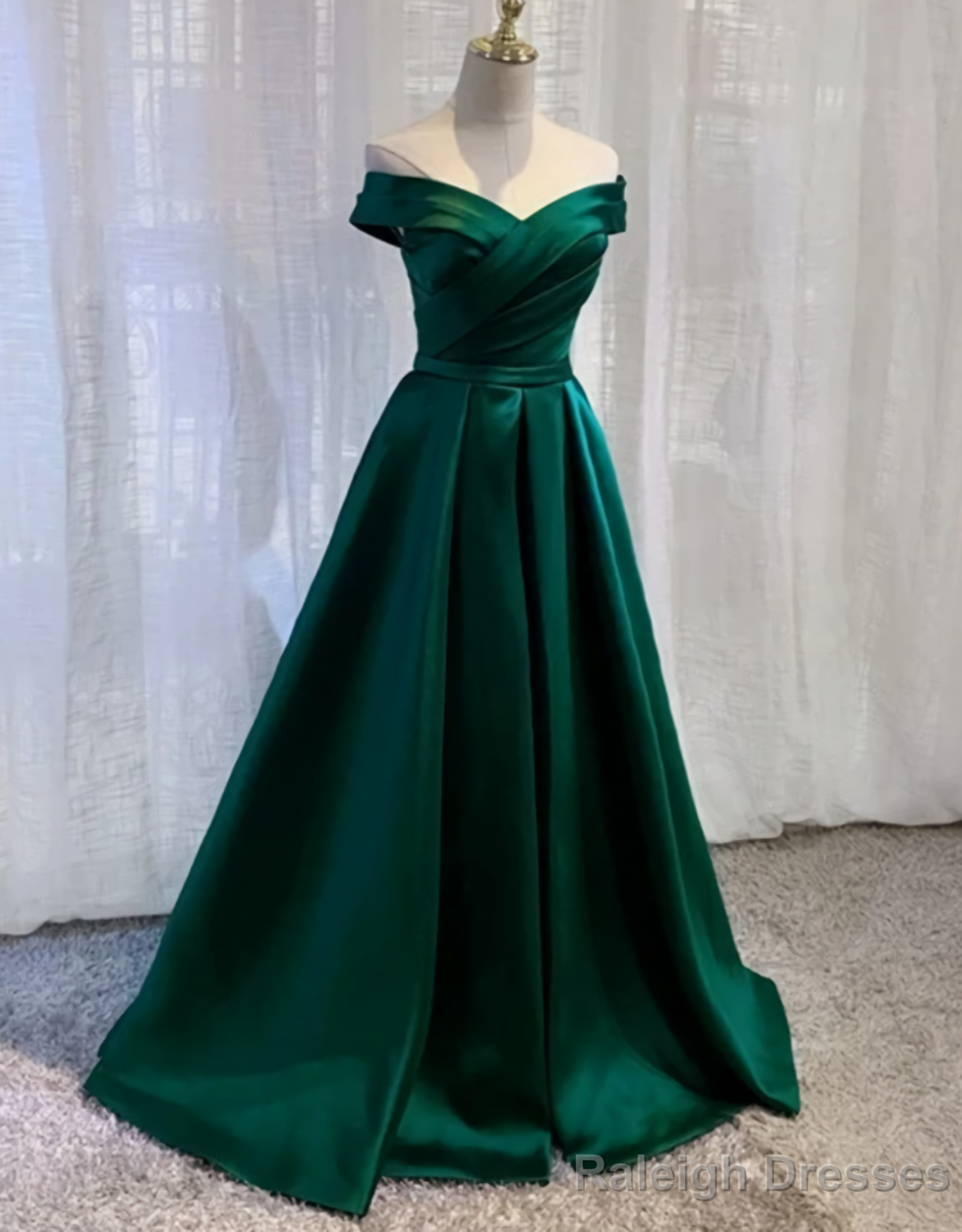 Satin Long Sweetheart Junior Prom Dresses, Elegant Evening Dresses Main image