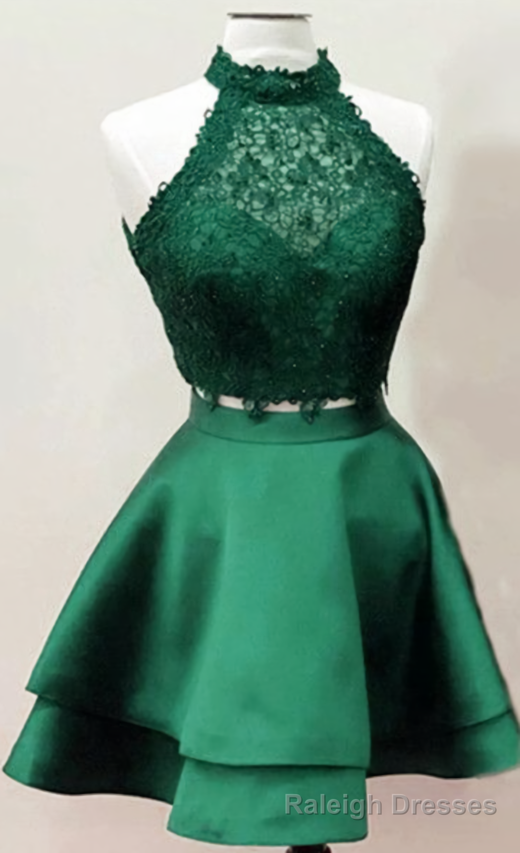 Homecoming Dresses, Emerald Homecoming Dresses, Two Piece Homecoming Dress Main image