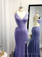 Sheath Column Sleeveless V Neck Ruffles Sweep Brush Train Dresses