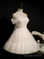 Homecoming Dresses, White Homecoming Dresses, Sweet 16 Dress, Sexy Homecoming Dress, Cute Cocktail Dress