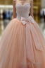 Real Made Sweetheart Princess Lace Up Tulle New Arrival Prom Dresses