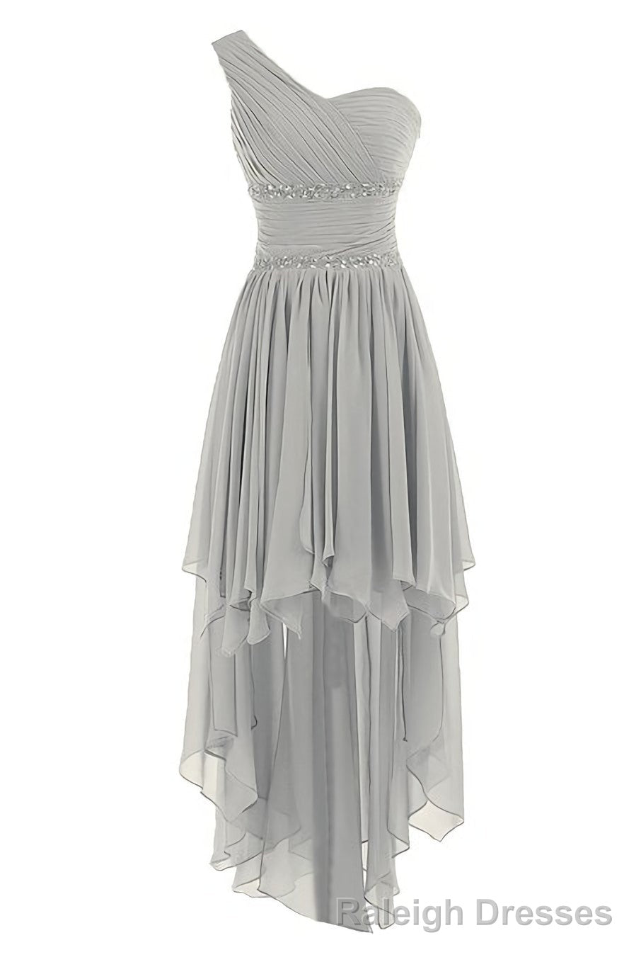 2026 New Arrival One Shoulder Real Made Chiffon Beading On Sale Prom Dresses Main image