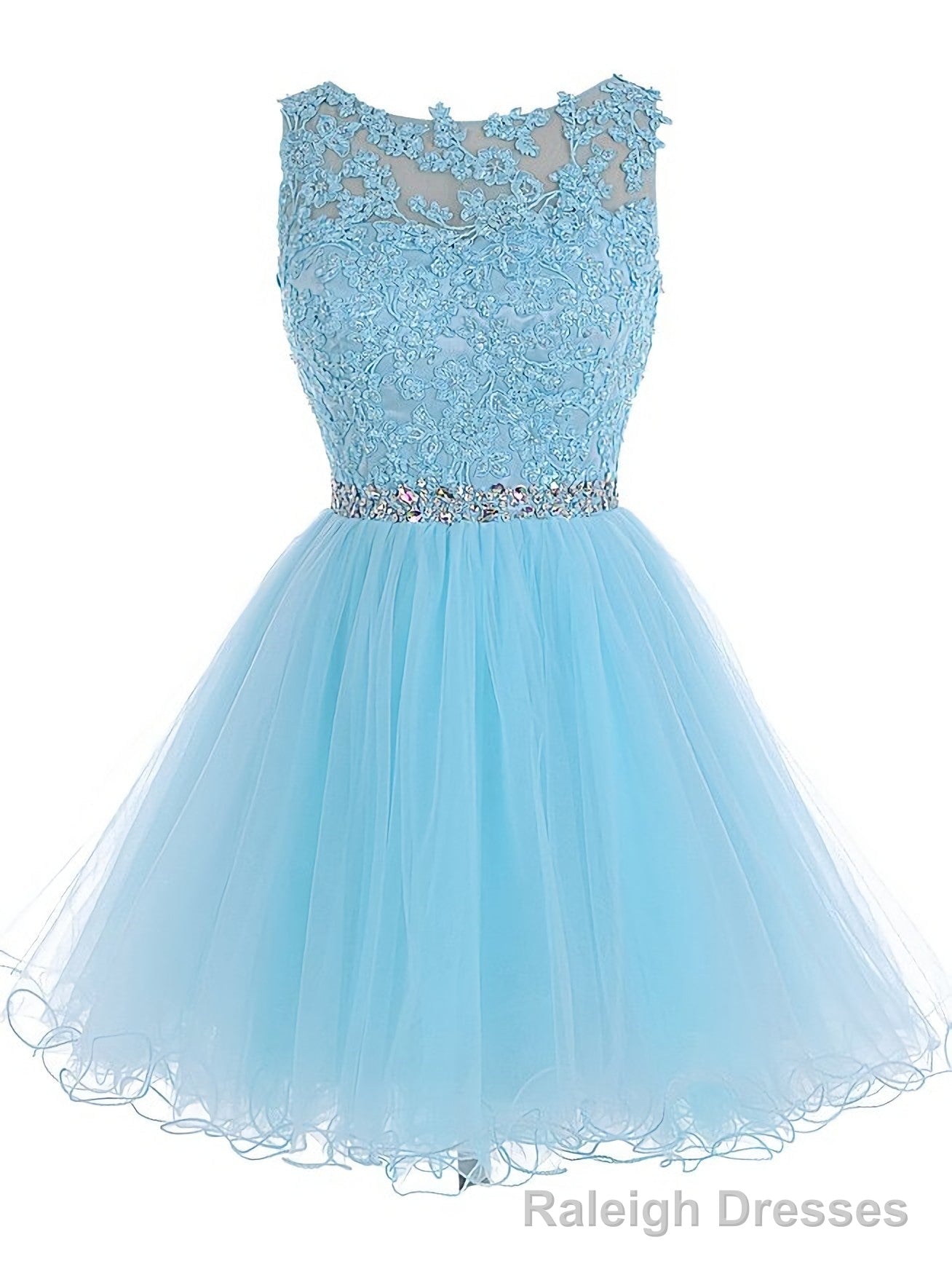 Lace Blue Fitted Short Cute Sweet 16 For Teens Homecoming Dresses
