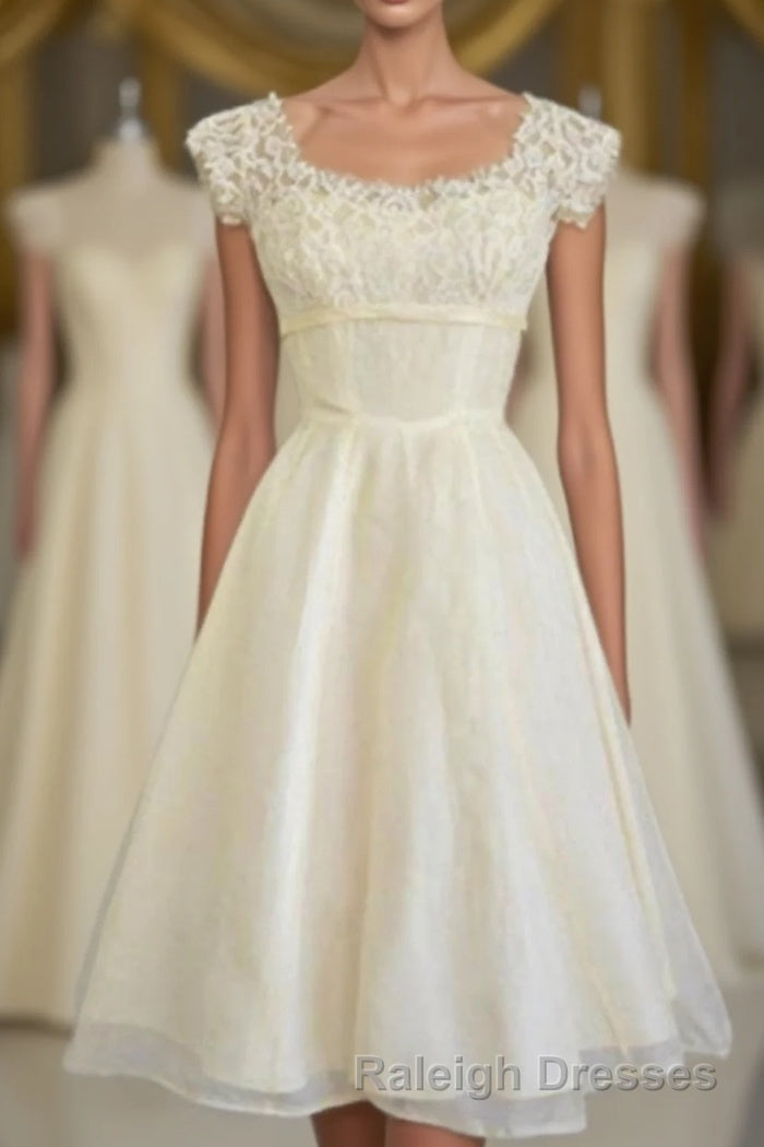 Classy Ivory Beach Handmade Short Prom Dress Main image