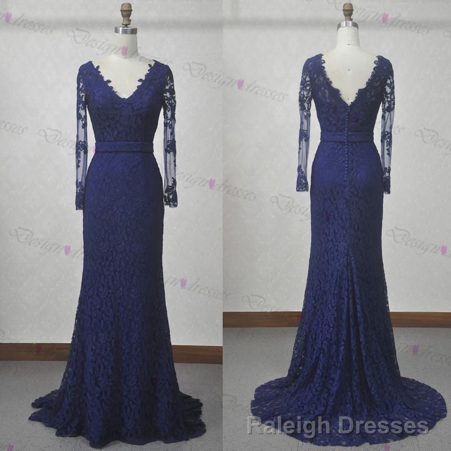 Lace Prom Dress, Long Sleeve Prom Dress, V Neck Prom Dress, Sexy Prom Dresses, 2026 Cheap Prom Dresses, Long Prom Dress, Dress For Prom Main image
