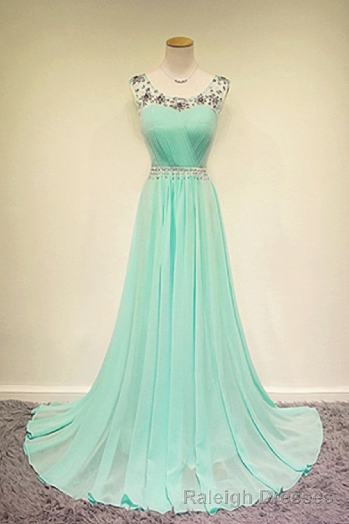 Simple Chiffon Long Modest For Teens Elegant Prom Dresses Main image