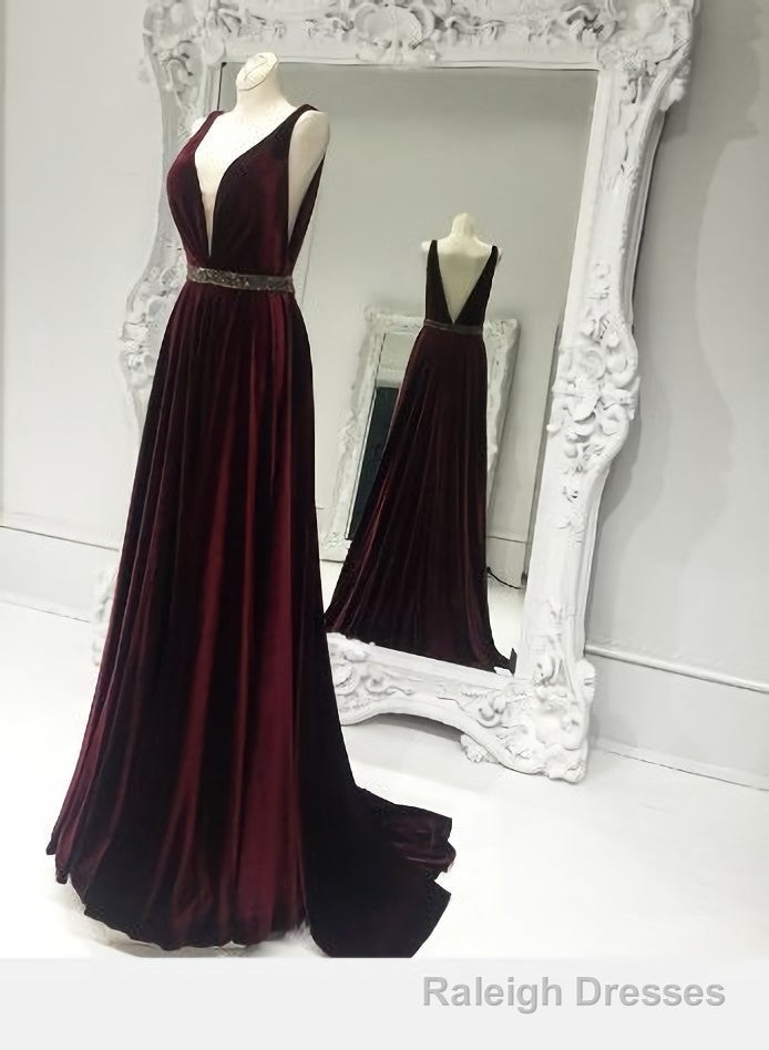 V Neck Long Charming Women High Quality Occasion Prom Dresses Main image
