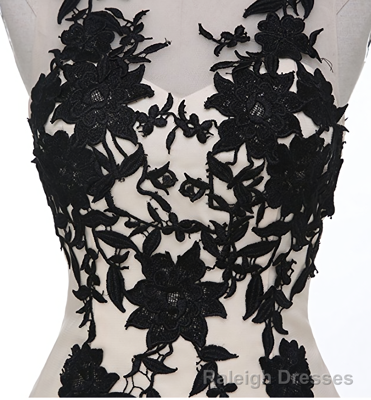 Champagne Sleeveless Mermaid Appliques Evening Dressses