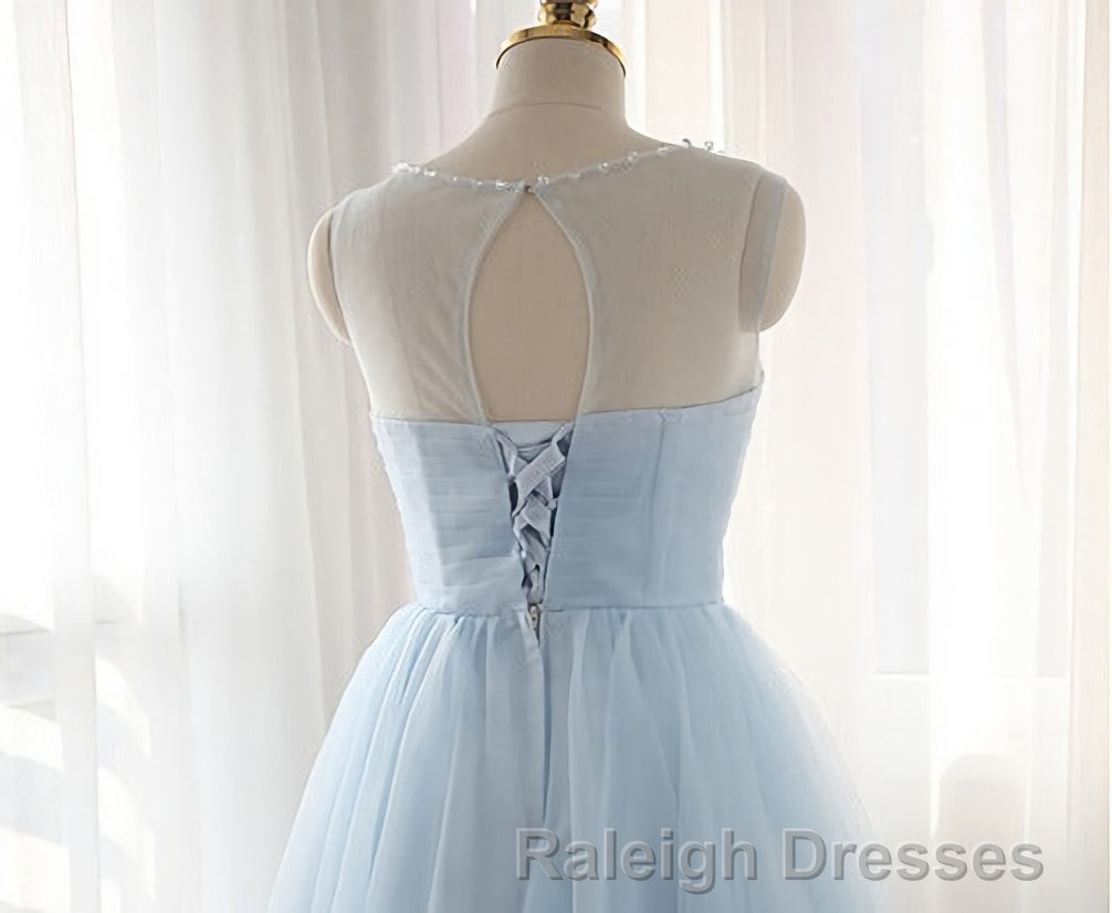 Tulle Short Charming Short Light Blue Cute Prom Dresses Secondary image