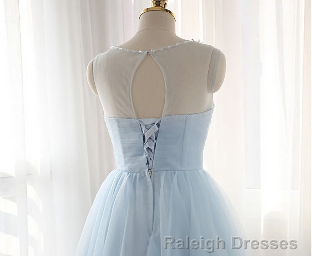 Tulle Short Charming Short Light Blue Cute Prom Dresses Secondary image