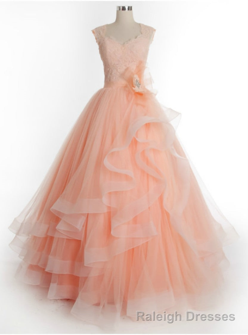 Prom Dress Ball Gowns Prom Dress Long Charming Tulle Lace Prom Dress Main image