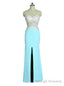 Prom Dresses Mermaid Sweetheart Lace Slit Sexy Open Back Women Long Prom Dresses