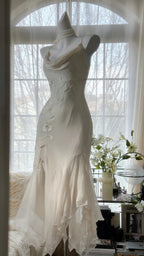 Pure And Elegant Chiffon Strap Beaded Mermaid Prom Dresses