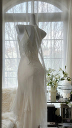 Pure And Elegant Chiffon Strap Beaded Mermaid Prom Dresses